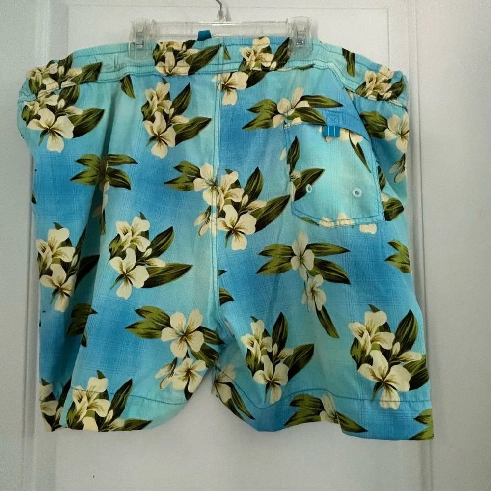 Tommy Bahama Blue Hawaiian Mesh Swimsuit Beach